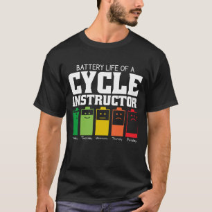 Batterijduur van een programmainstructeur t-shirt