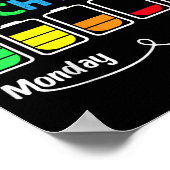 Batterijduur van een school lunchdame cafetaria we poster (Hoek)