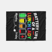 Batterijduur van een schoolloopbaan fleece deken (Voorkant (Horizontaal))