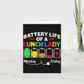 Batterijduur van een schoolloopbaan kaart (Voorkant)