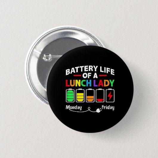 Batterijduur van een schoolloopbaan ronde button 5,7 cm (Voorkant /achterkant)