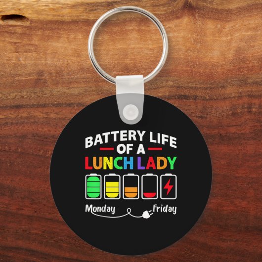 Batterijduur van een schoolloopbaan sleutelhanger (Voorkant)