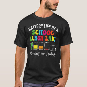 Batterijduur van een schoolloopbaan t-shirt