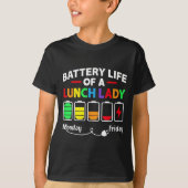 Batterijduur van een schoolloopbaan t-shirt (Voorkant)