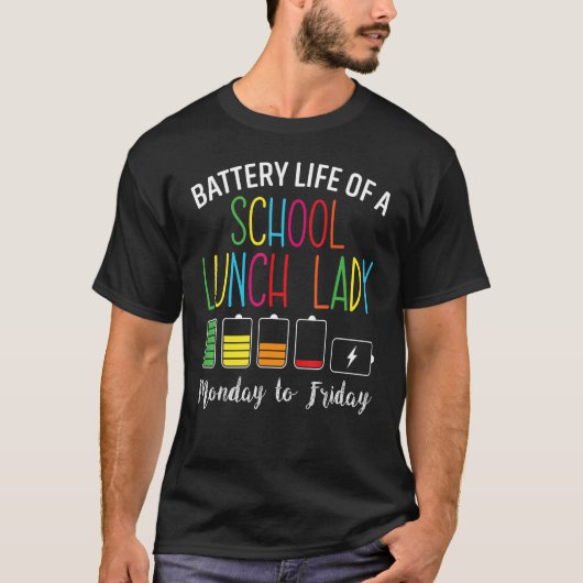 Batterijduur van een schoolloopbaan t-shirt (Voorkant)