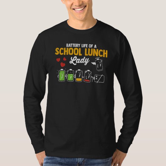 Batterijduur van een schoolloopbaan t-shirt (Voorkant)