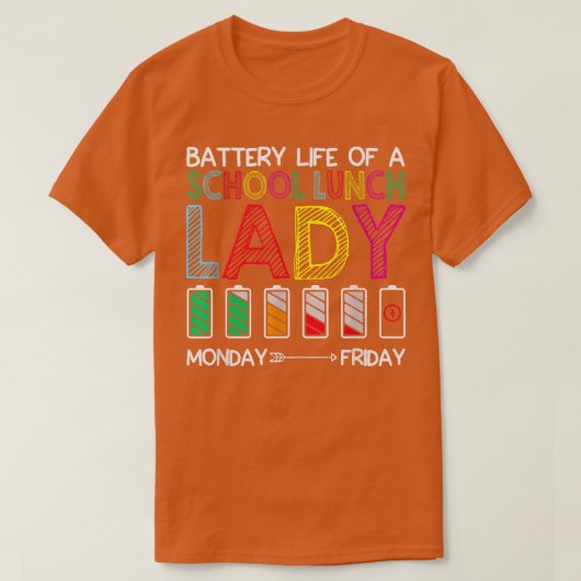 Batterijduur van een schoolplein t-shirt (Design voorkant)