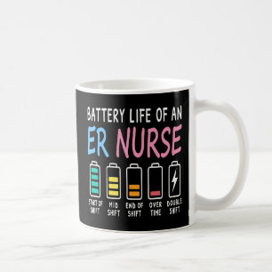 Batterijduur van een SEH-verpleegkundige humor cha Koffiemok