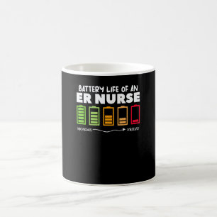 Batterijduur van een SEH-verpleegkundige spoedeise Koffiemok