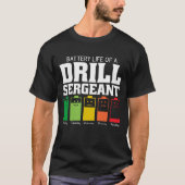 Batterijduur van een sergeant t-shirt (Voorkant)