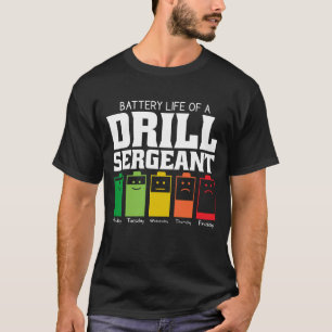 Batterijduur van een sergeant t-shirt