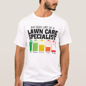 Batterijduur van een specialist in de startfase t-shirt (Voorkant)