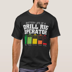 Batterijduur van een treinbestuurder t-shirt