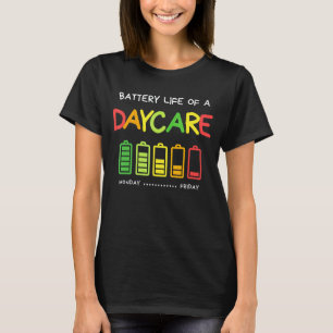 Batterijduur van een waardering van een kleuterler t-shirt