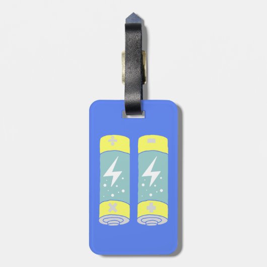 Batterijen Bagagelabel (Achterkant verticaal)