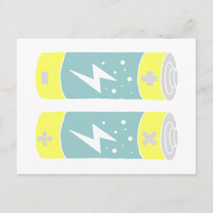 Batterijen Briefkaart