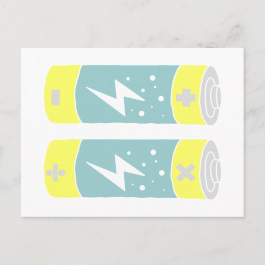 Batterijen Briefkaart (Voorkant)