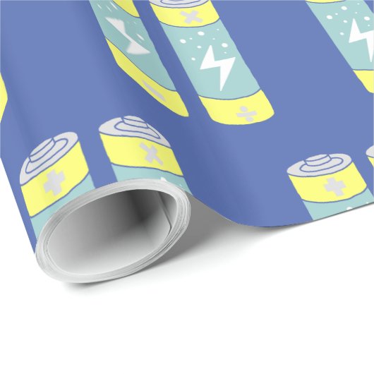 Batterijen Cadeaupapier (Rol Hoek)