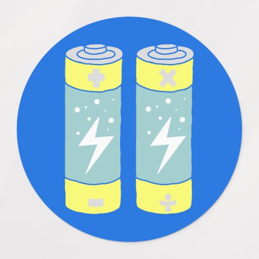 Batterijen Labels (Design 1)