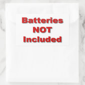 Batterijen niet inbegrepen Sticker (Tas)