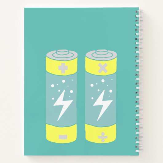 Batterijen Notitieboek (Achterkant)