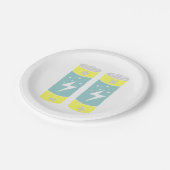 Batterijen Papieren Bordje (Gekanteld)