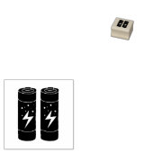 Batterijen Rubberstempel (Gestempeld)