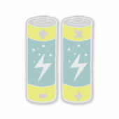 Batterijen Sticker (Voorkant)