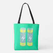 Batterijen Tote Bag (Achterkant)