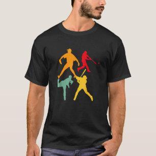 Batterijen van de Pitcher-Mannen van de Catcher-br T-shirt