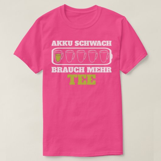 Batterijlaag Aangepast meer theewiel Mokken Tea Cu T-shirt (Design voorkant)
