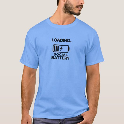 Batterijmodus laag: geactiveerd t-shirt (Voorkant)