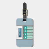 Batterijoplader Bagagelabel (Voorkant verticaal)