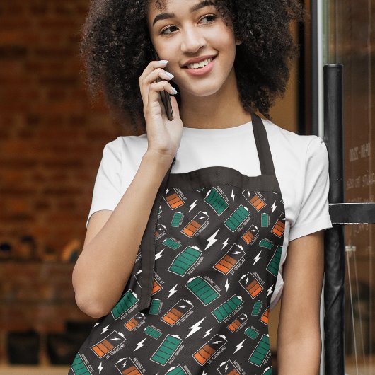 Batterijoplading Schort