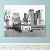 Batterijpark Pier A-foto Canvas Afdruk (Insitu (Houten vloer))