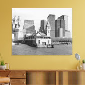 Batterijpark Pier A-foto Canvas Afdruk (Insitu (Woonkamer))