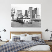 Batterijpark Pier A-foto Canvas Afdruk (Insitu (Slaapkamer))
