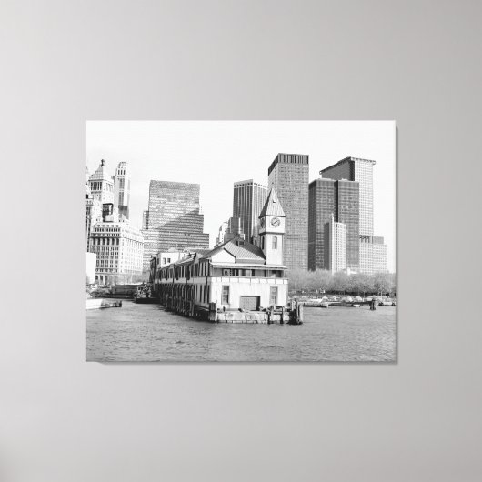 Batterijpark Pier A-foto Canvas Afdruk (Voorkant)