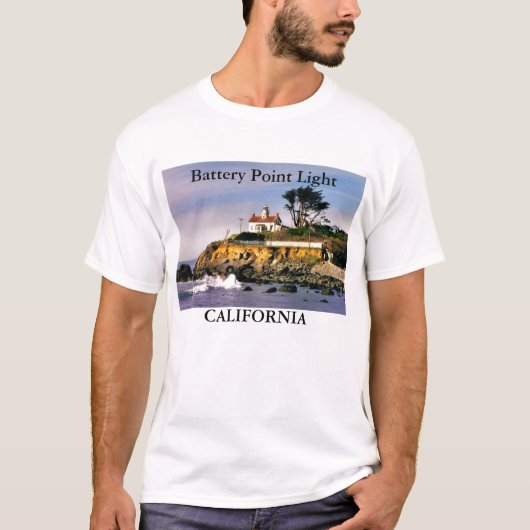 Batterijpunt Licht, Californië Shirt (Voorkant)