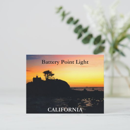 Batterijpuntverlichting, Californië-Briefkaart Briefkaart (Staand voorkant)