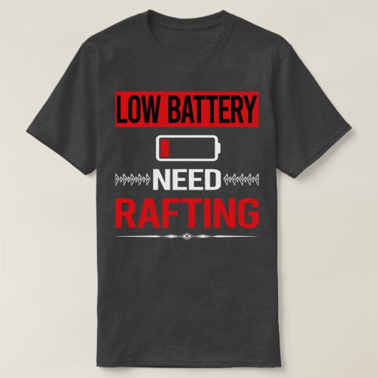 BatterijRafing met lage batterijcapaciteit T-shirt (Design voorkant)