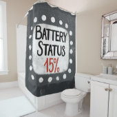 Batterijstatus 15 procent douchegordijn (In situ)