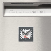 Batterijstatus 15 procent koelkastmagneet magneet (Insitu (Vaatwasser))