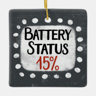 Batterijstatus 15 procent Ornament
