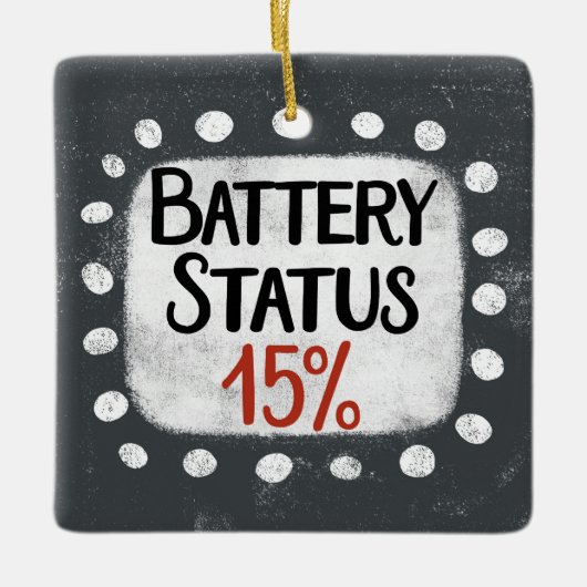 Batterijstatus 15 procent Ornament (Voorkant)