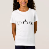 Batterijstatus: leeg, opladen, kapot t-shirt (Voorkant)