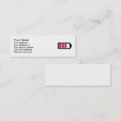 Batterijsymbool Mini Visitekaartje (Voorkant / Achterkant)