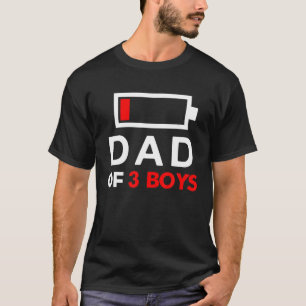 Batterijvader van 3 jongens t-shirt