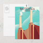 Battersea Londen Briefkaart (Voorkant / Achterkant)
