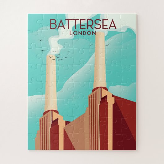 Battersea Londen Legpuzzel (Verticaal)